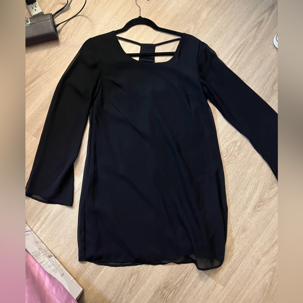Black long sleeve dress